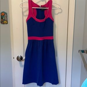 XS blue and hot pink Cynthia Rowley sun dress